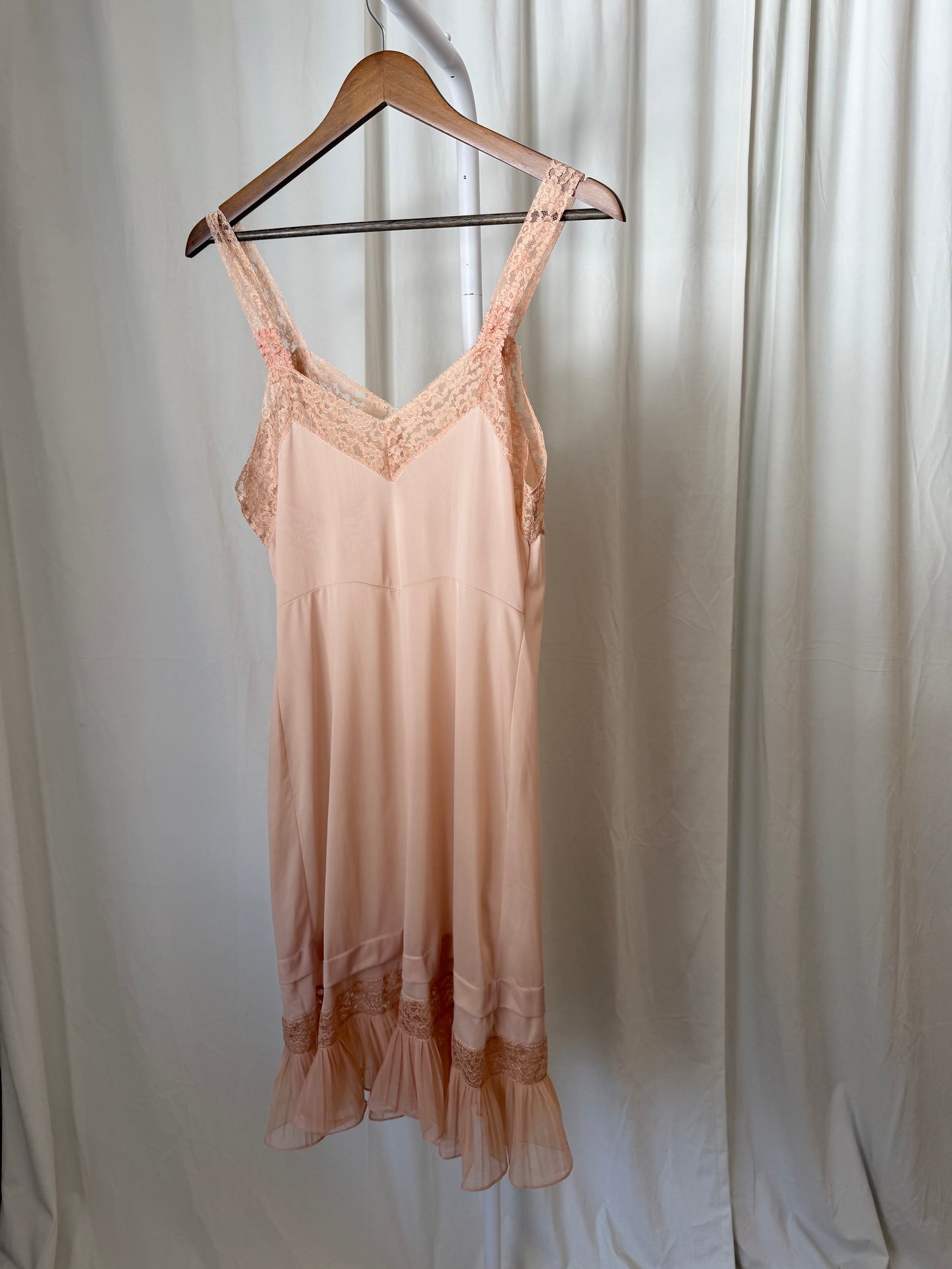 Vintage Blush Slip Dress