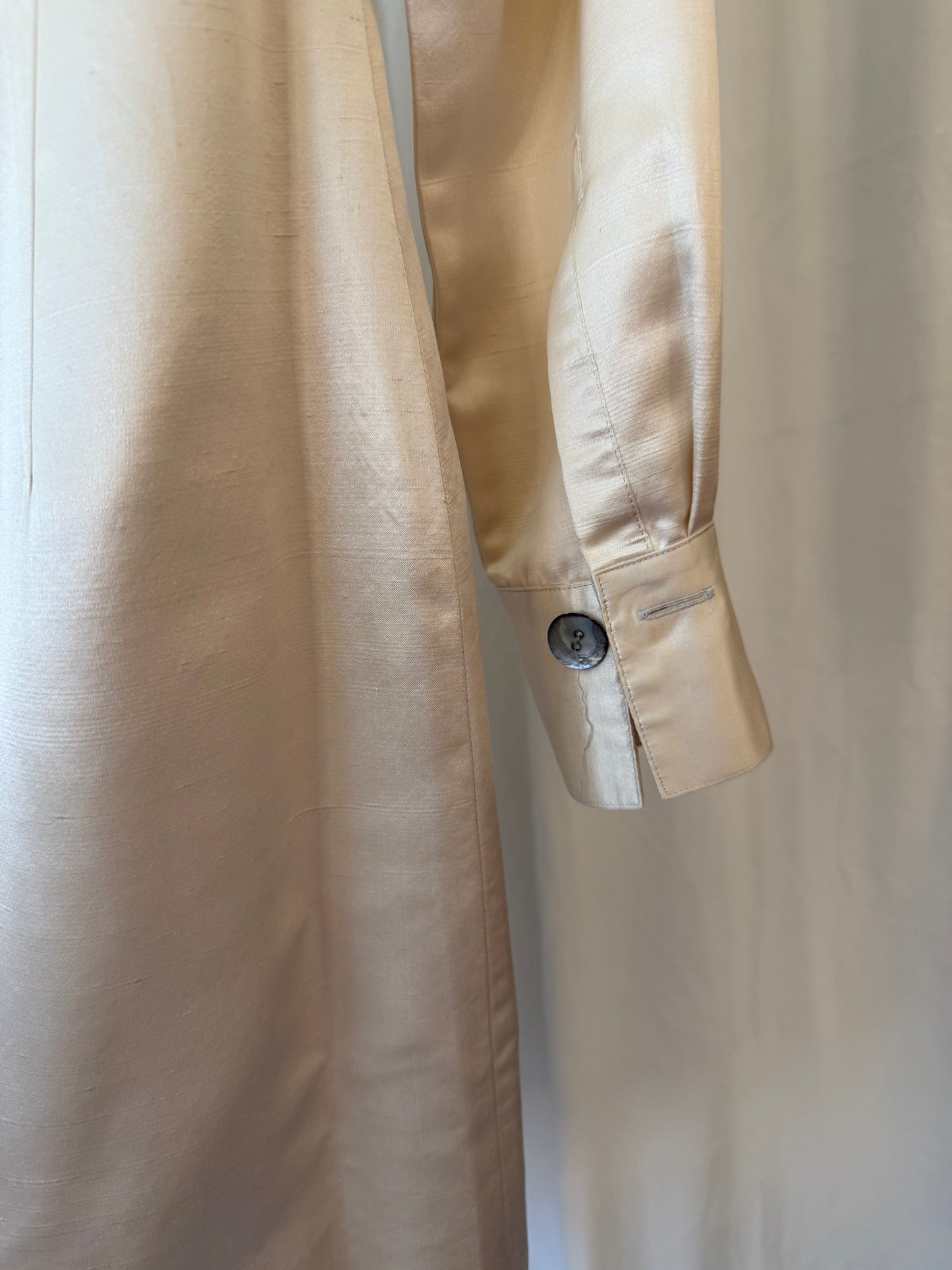 Silk Button Up Dress