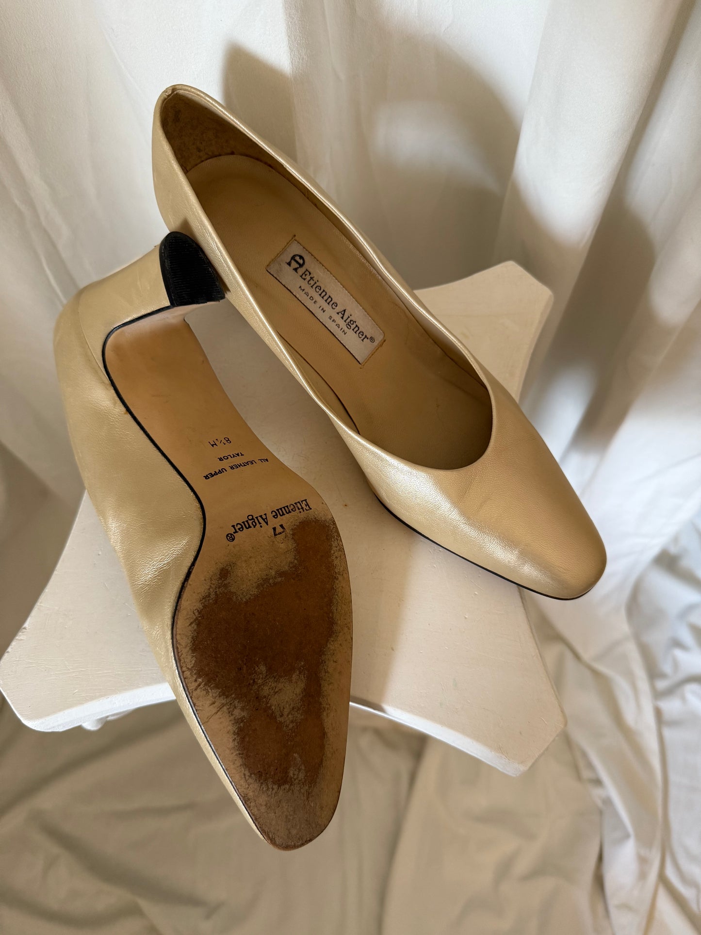 Etienne Aigner Champagne Pumps