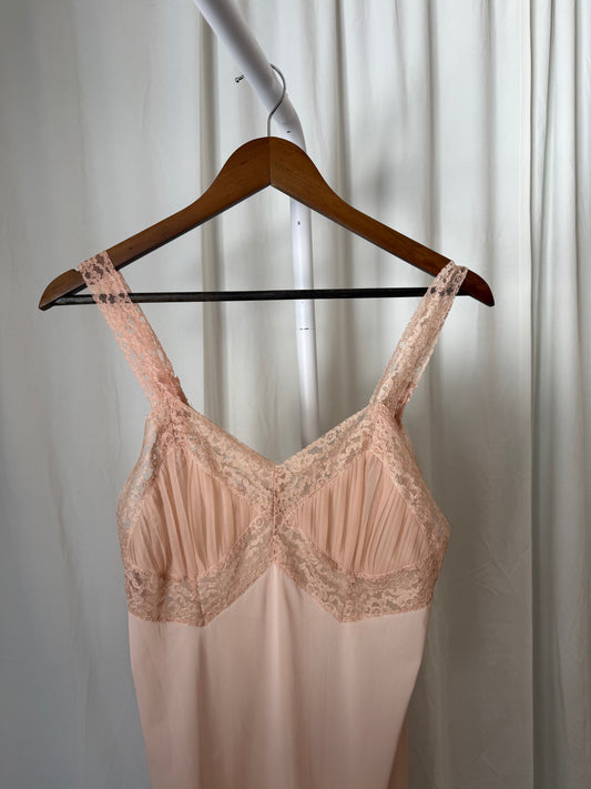 Vintage Blush Slip Dress