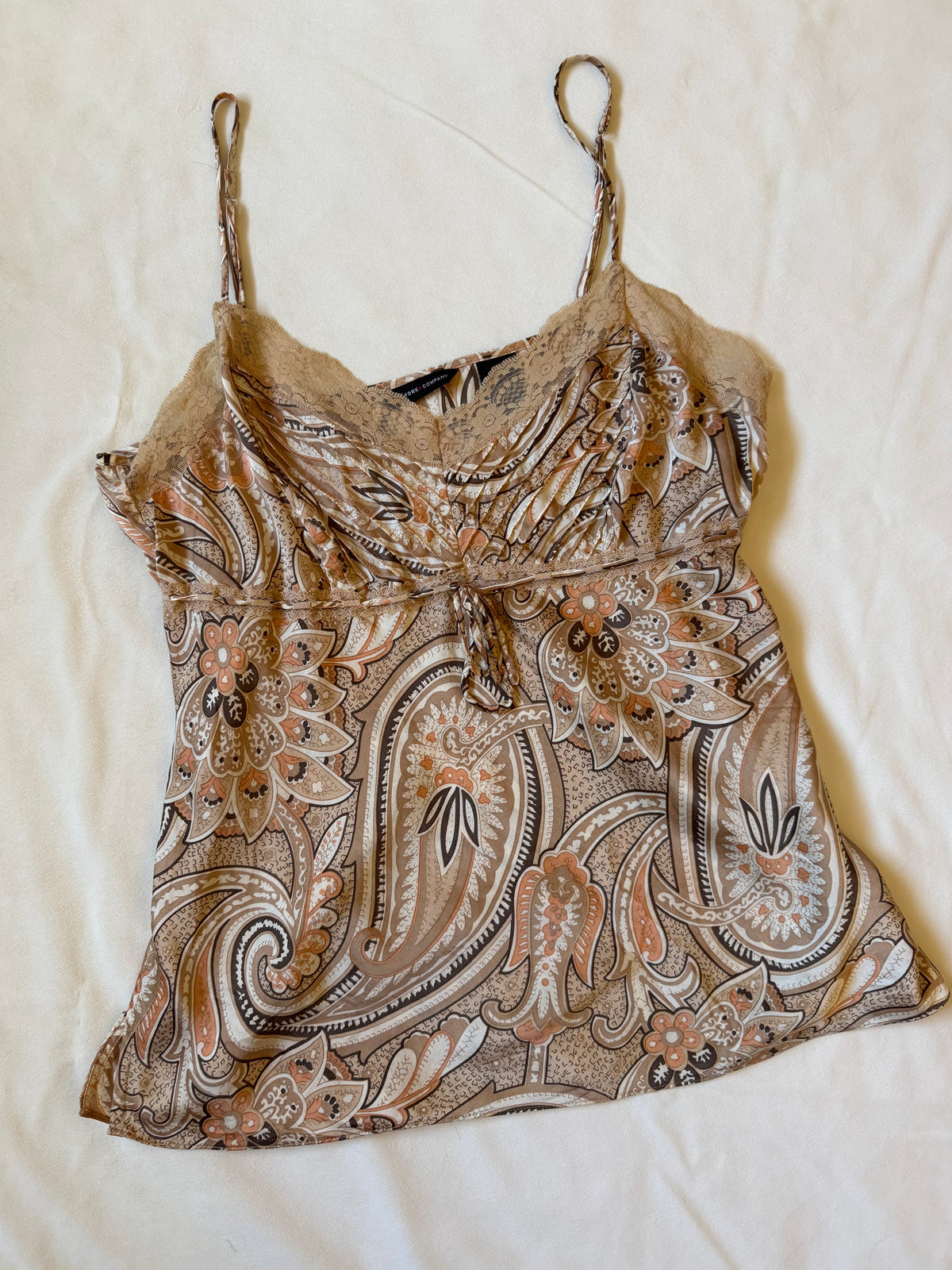 New York & Company Vintage Paisley Top