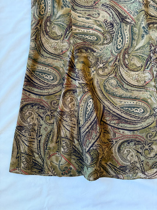 Jones Wear Vintage Paisley Skirt