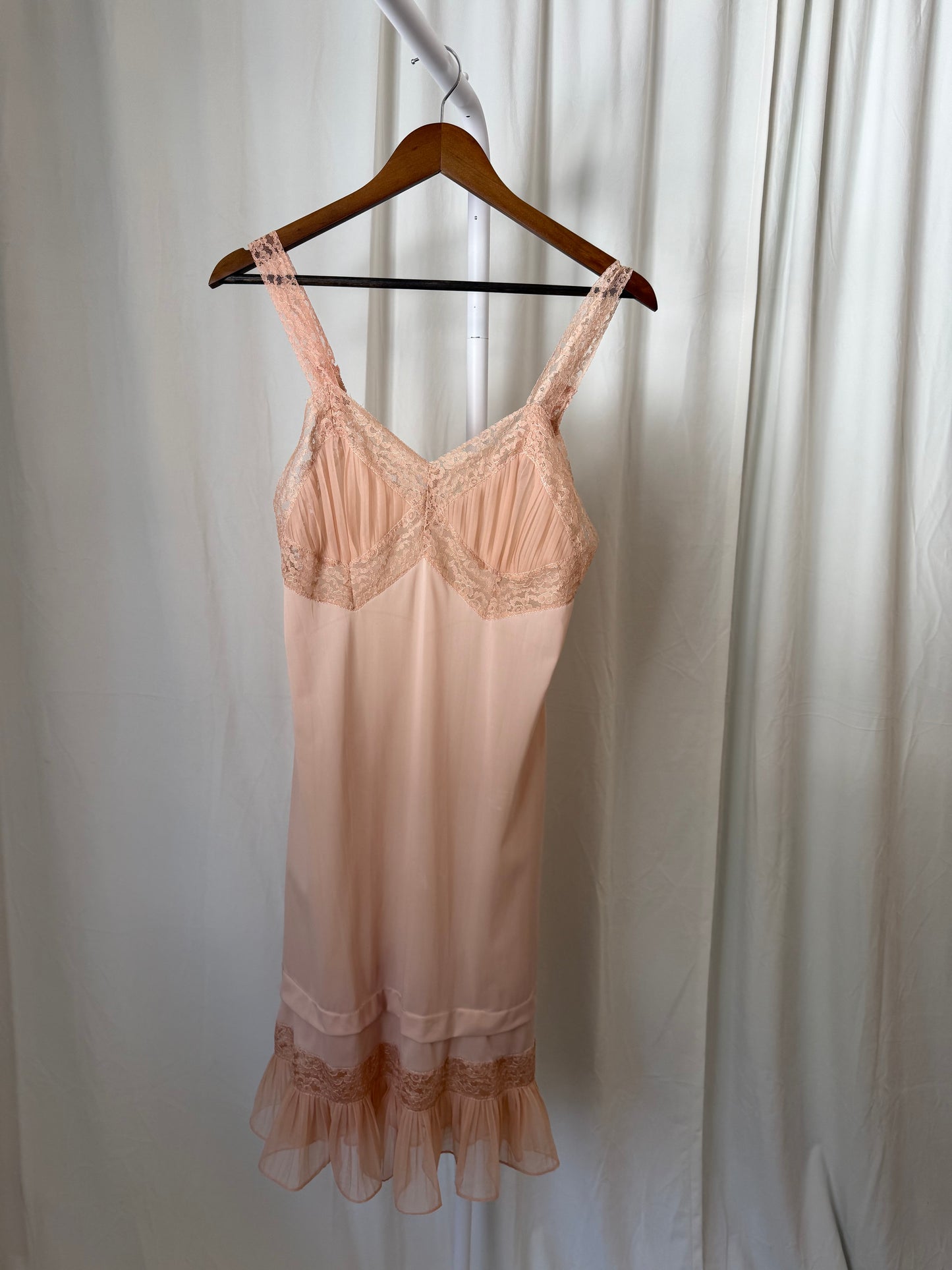 Vintage Blush Slip Dress