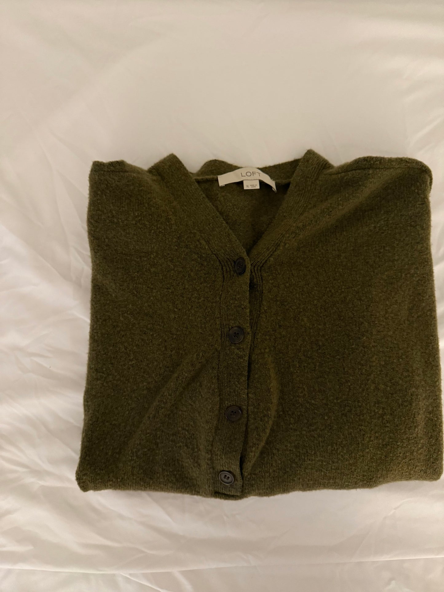 Loft Quarter Button Down Sweater