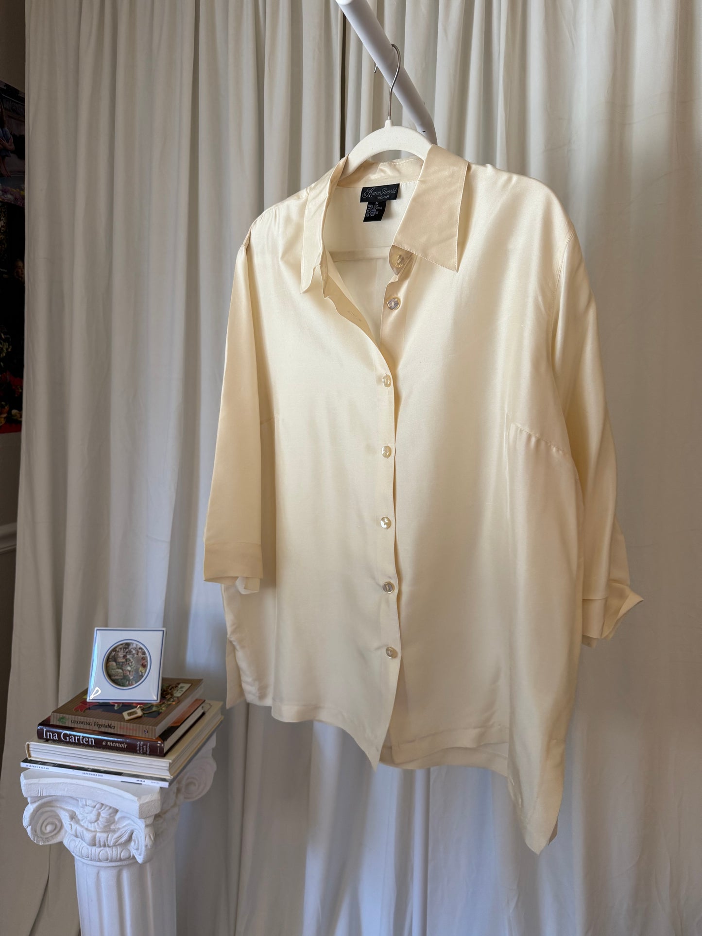 100% Silk Button Down