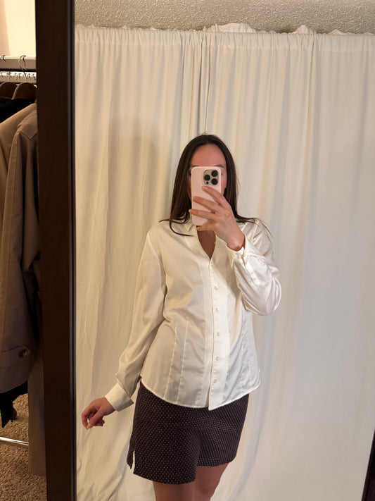 Harbour Vue White Button Up