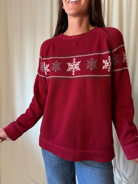 Eddie Bauer Snowflake Sweater
