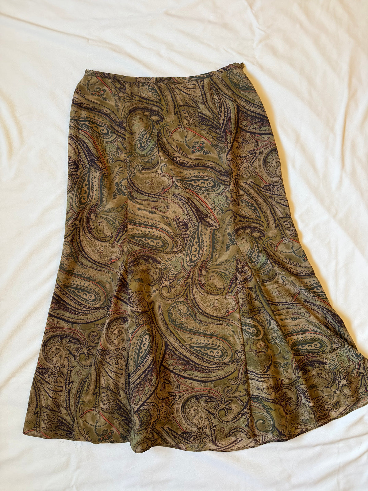 Jones Wear Vintage Paisley Skirt