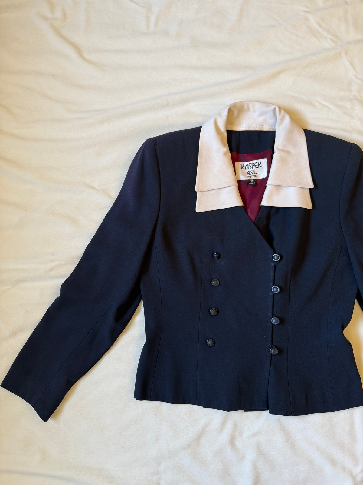 Kasper Blue Blazer Top