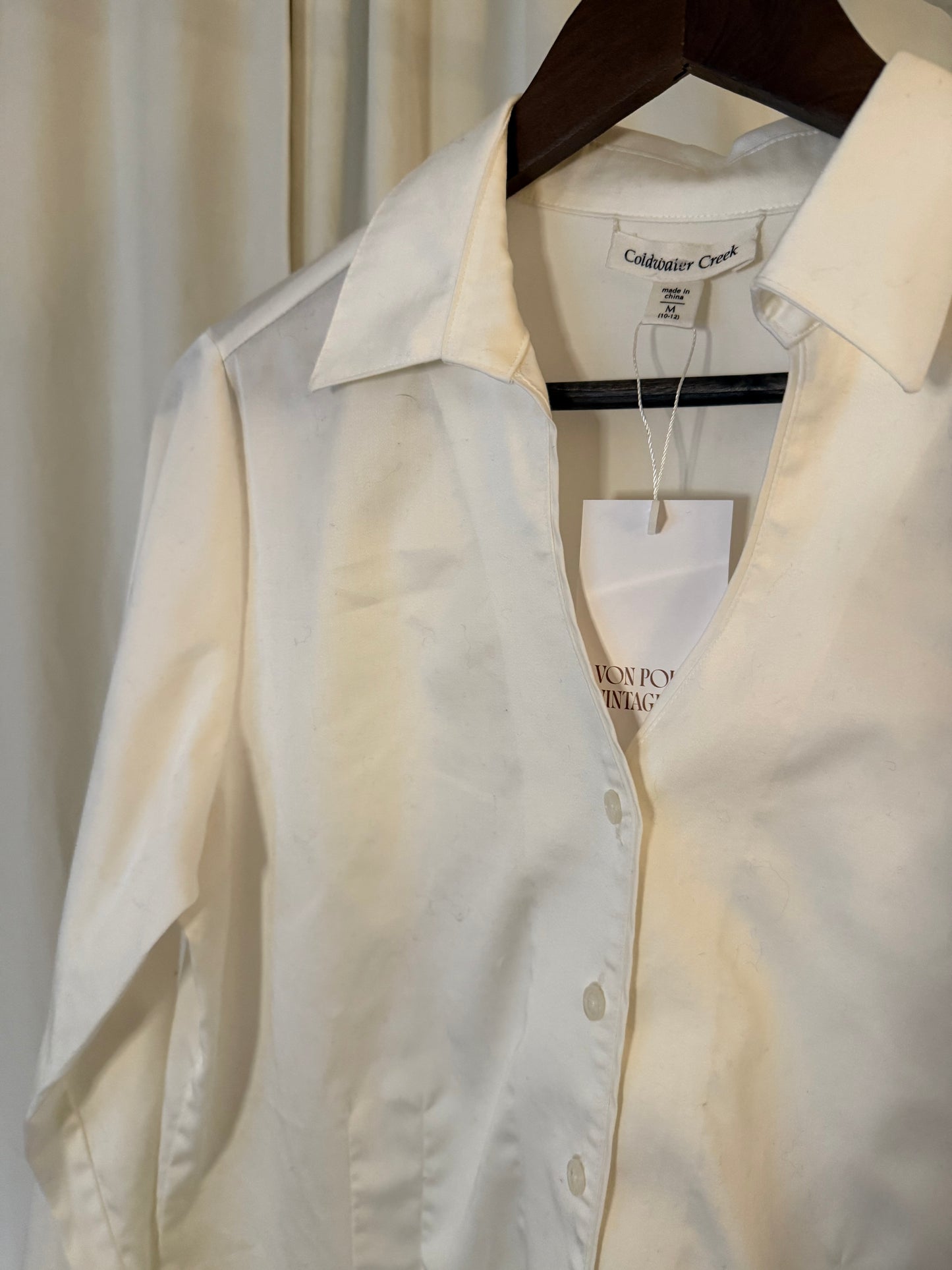 Coldwater Creek White Button Down