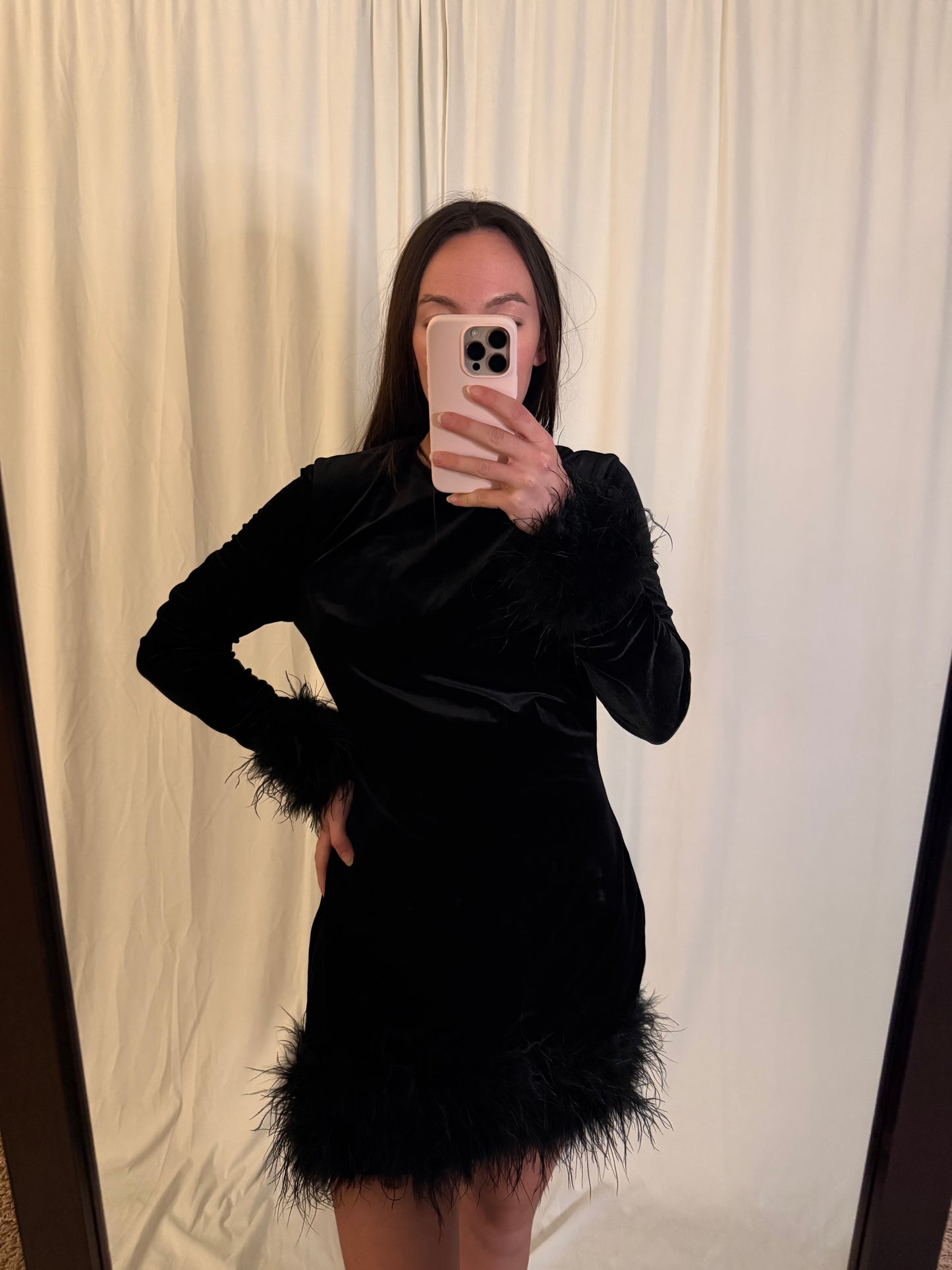 House of CB Velvet Dress