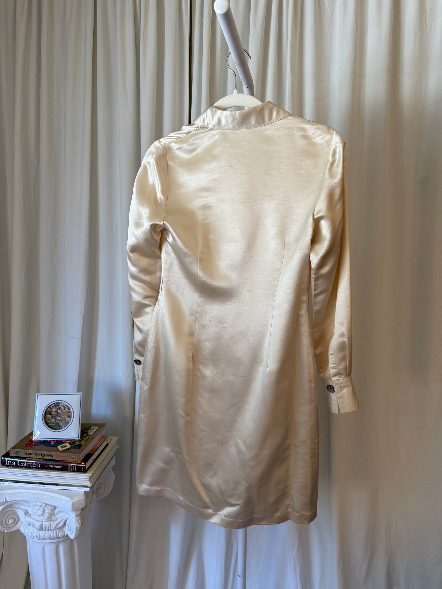 Silk Button Up Dress