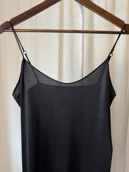 Vintage Black Slip Dress