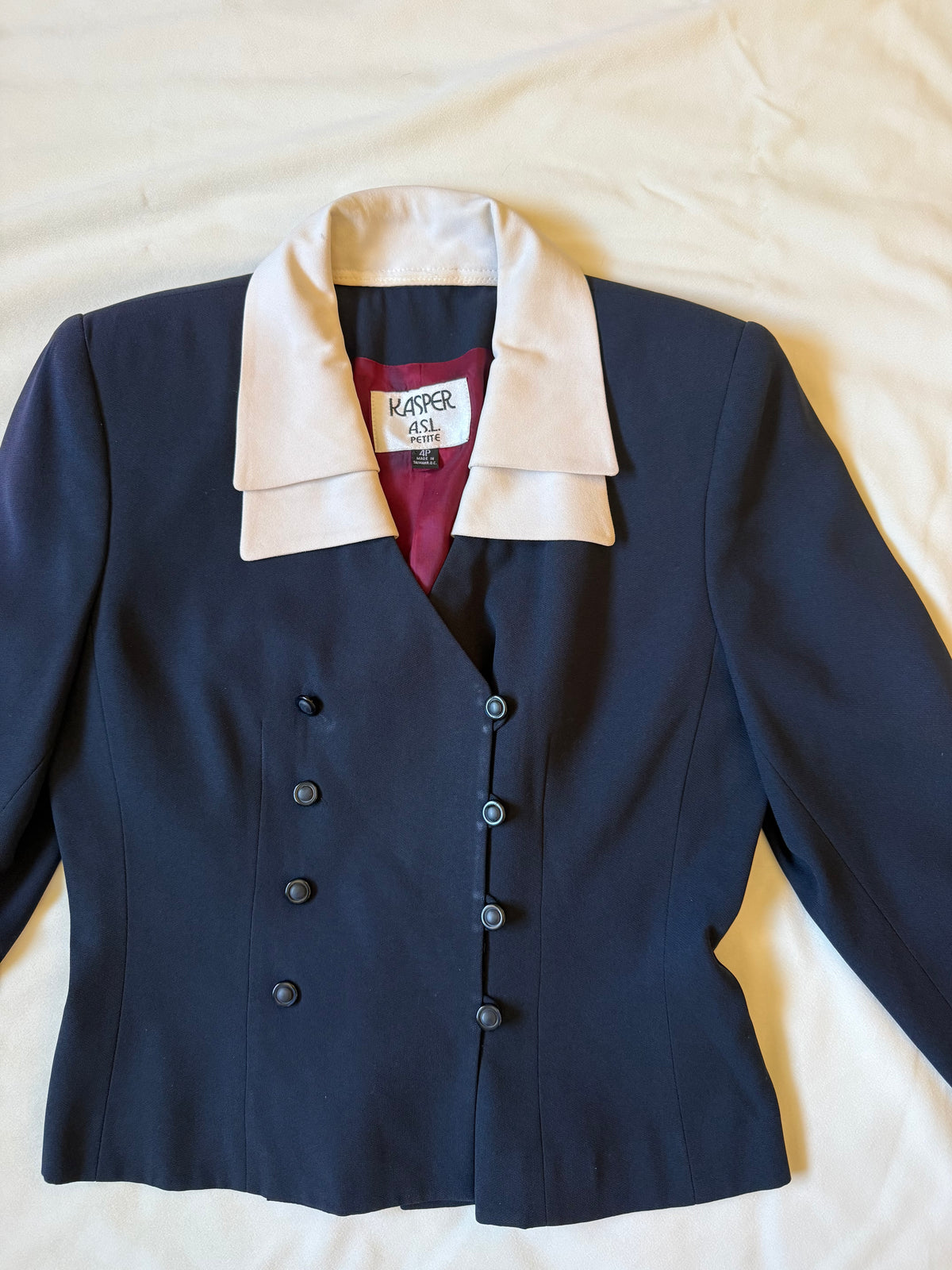 Kasper Blue Blazer Top