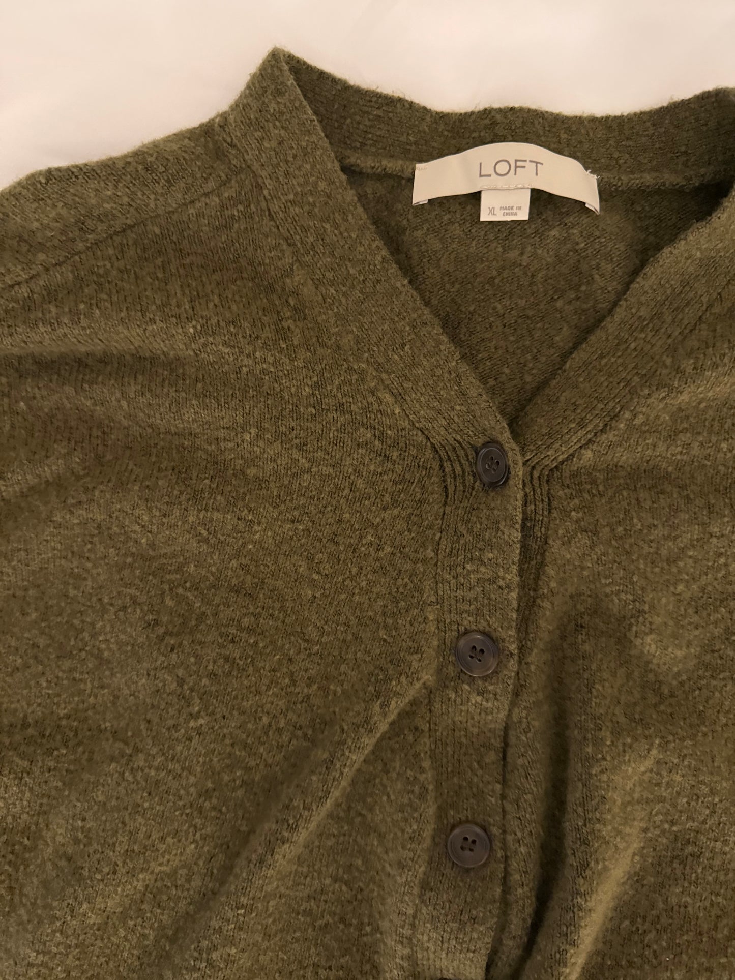 Loft Quarter Button Down Sweater