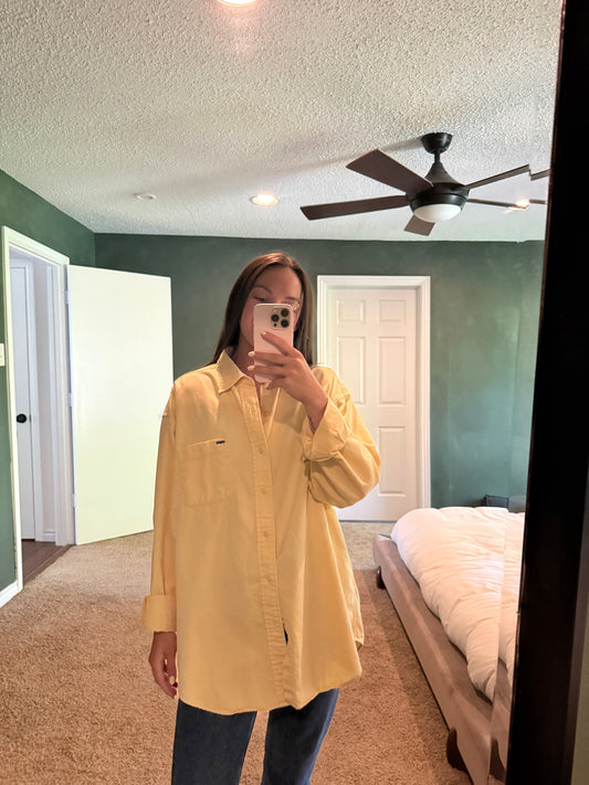 The Perfect Yellow Button Down