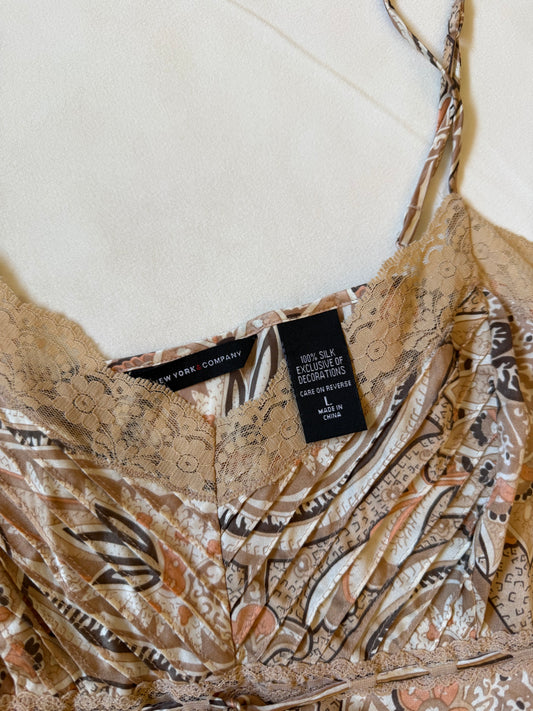 New York & Company Vintage Paisley Top