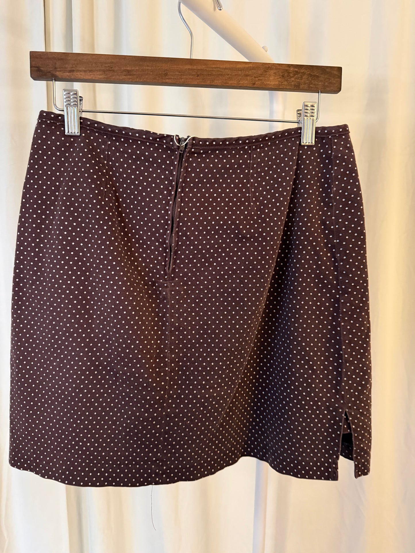 JN Apparel Brown Polka Dot Skirt