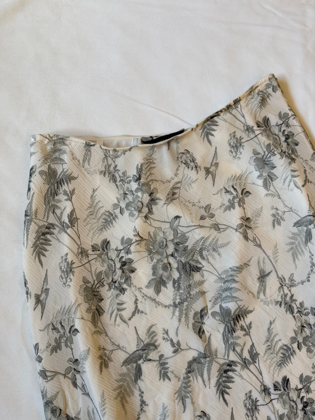 Express Flower Silk Skirt