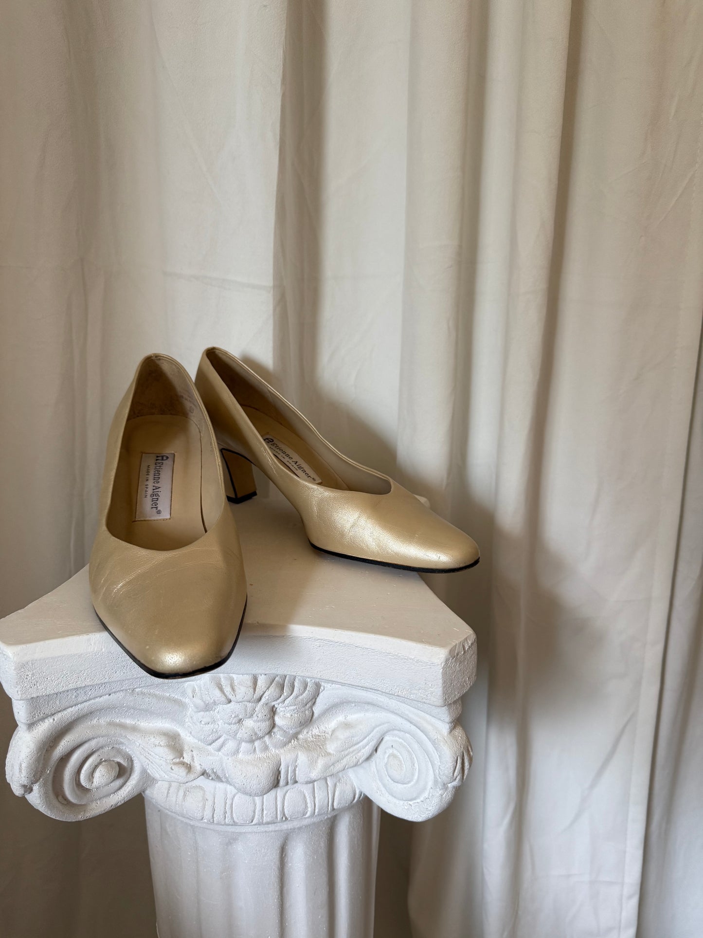Etienne Aigner Champagne Pumps