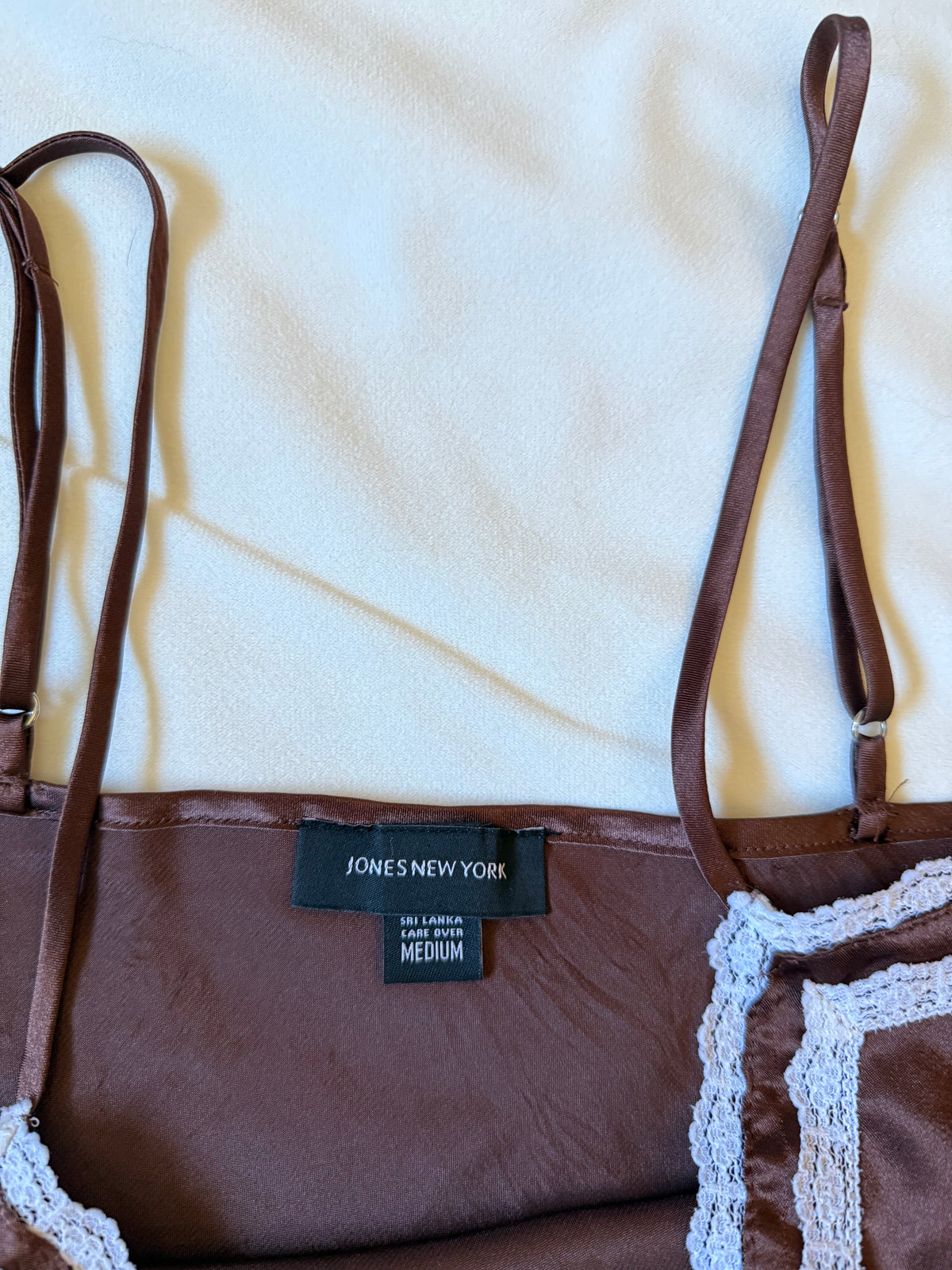 Jones New York Darling Brown Slip Dress