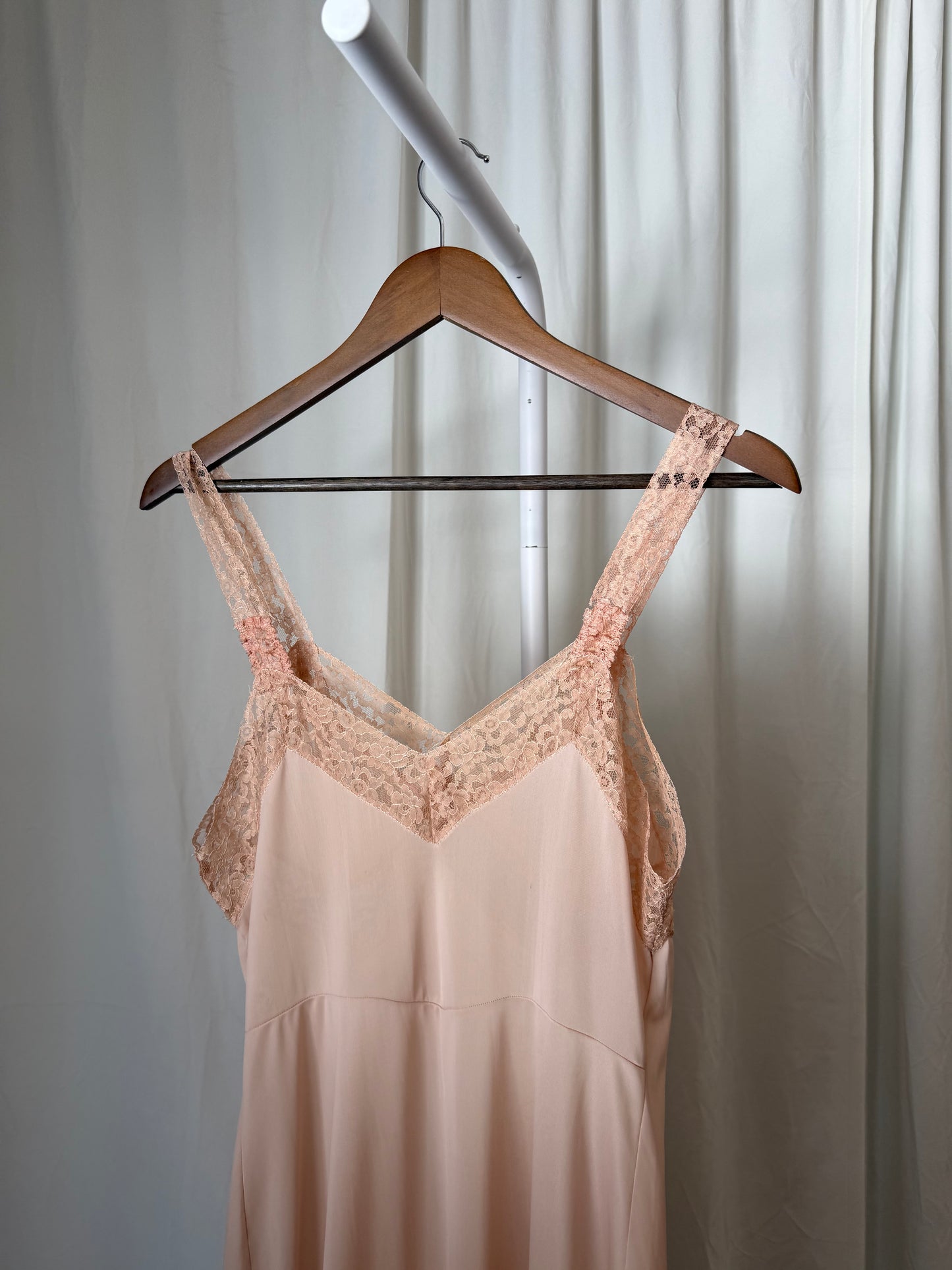 Vintage Blush Slip Dress