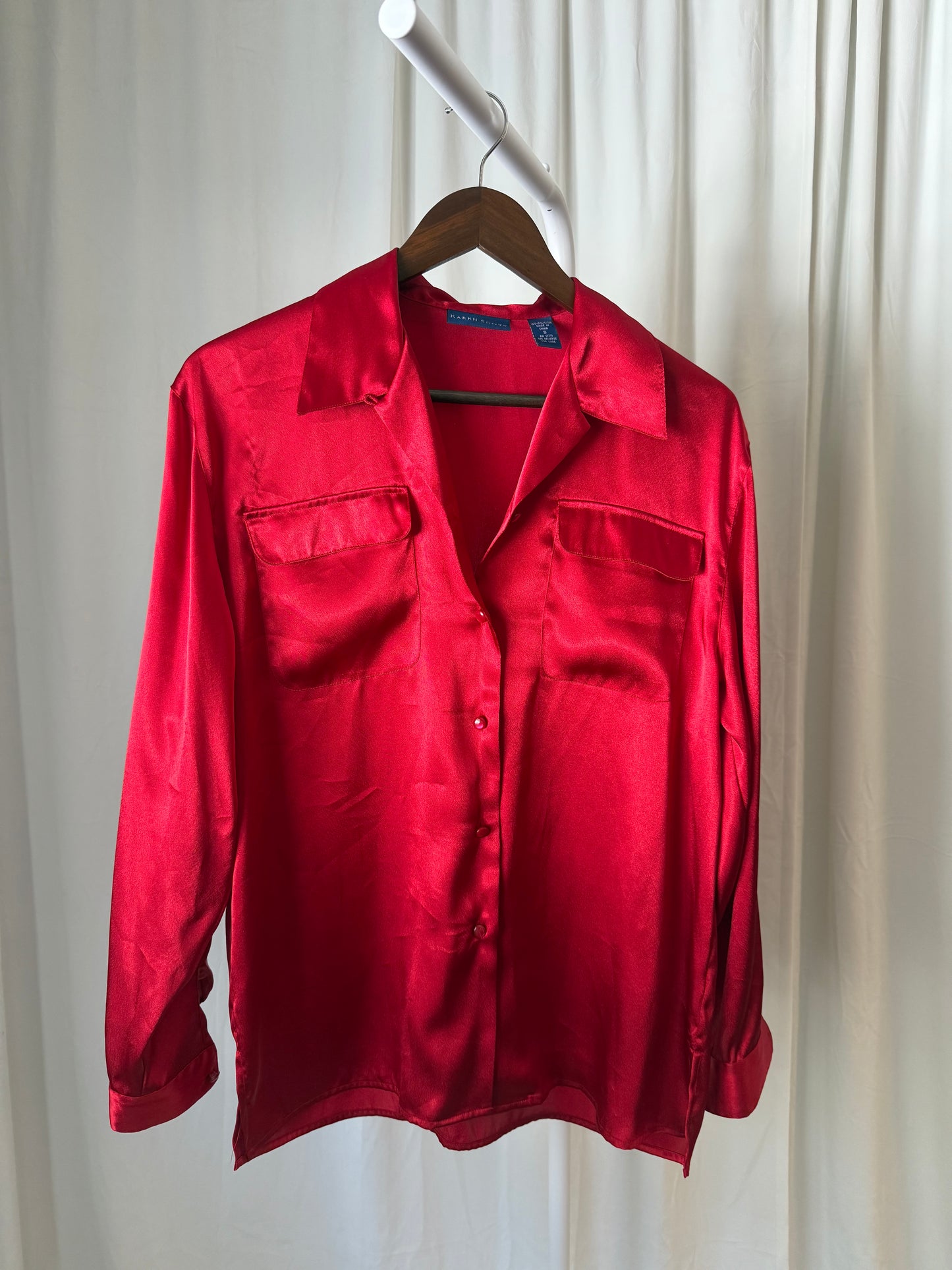 Vintage Silk Button Up