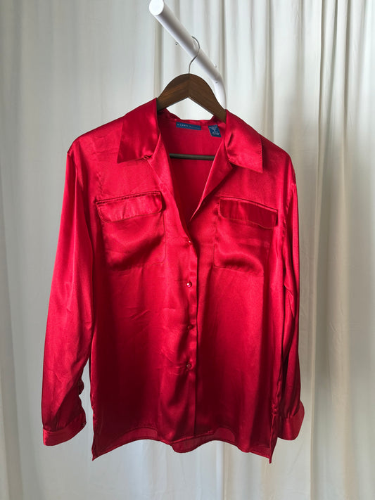 Vintage Silk Button Up