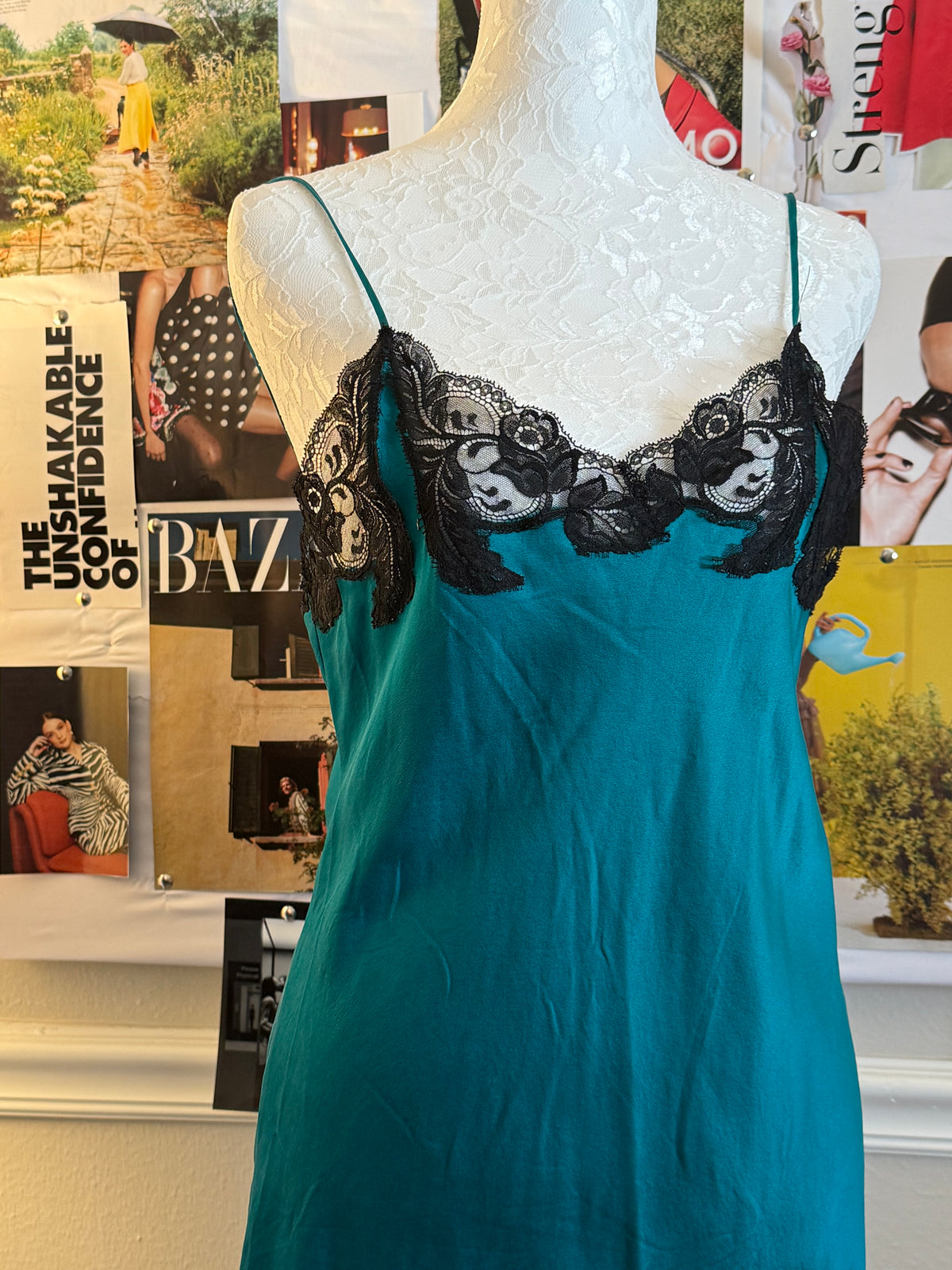 Hidden Fantasies Vintage Silk Slip Dress