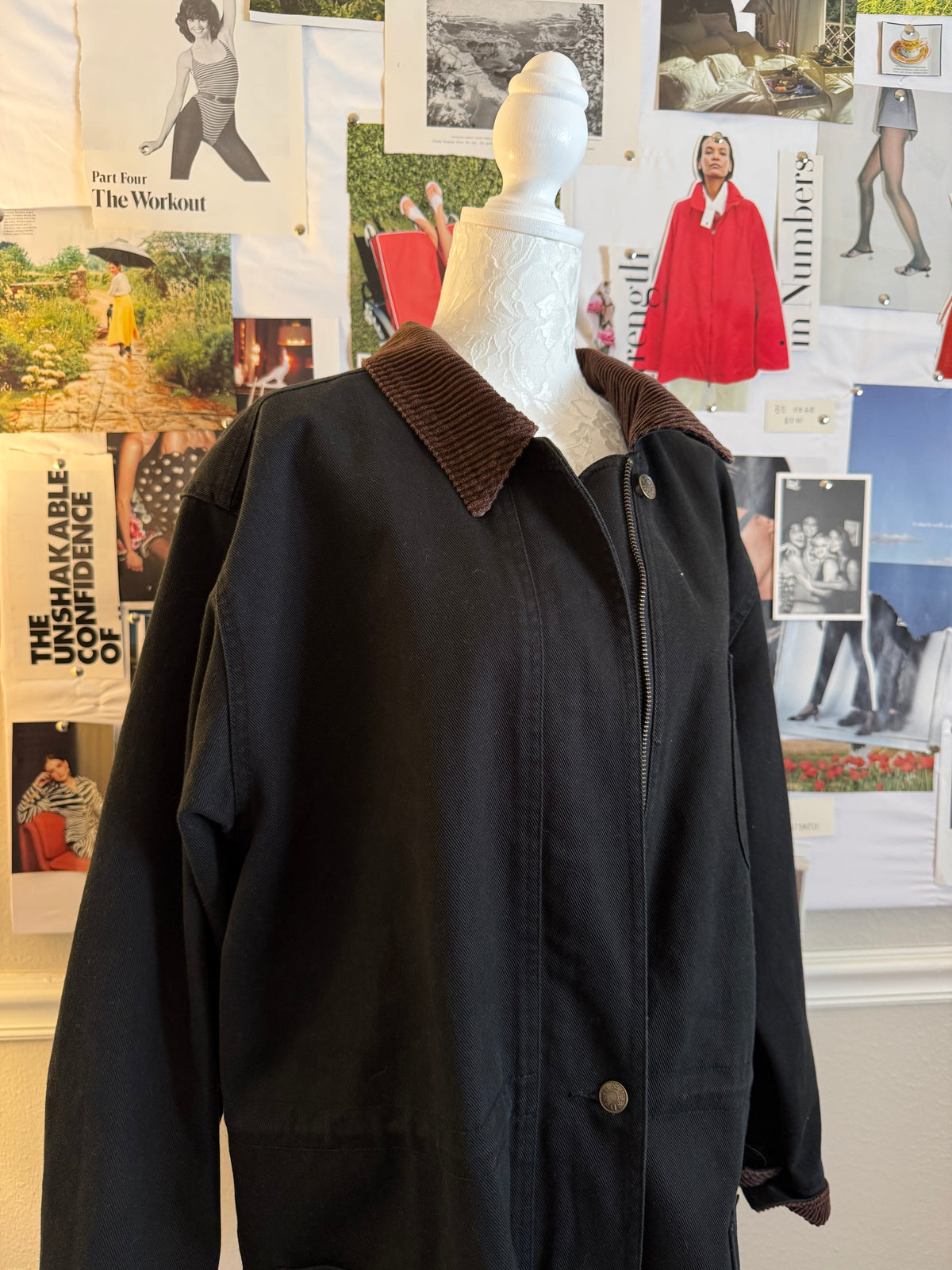 Denim & Co Black Barn Jacket
