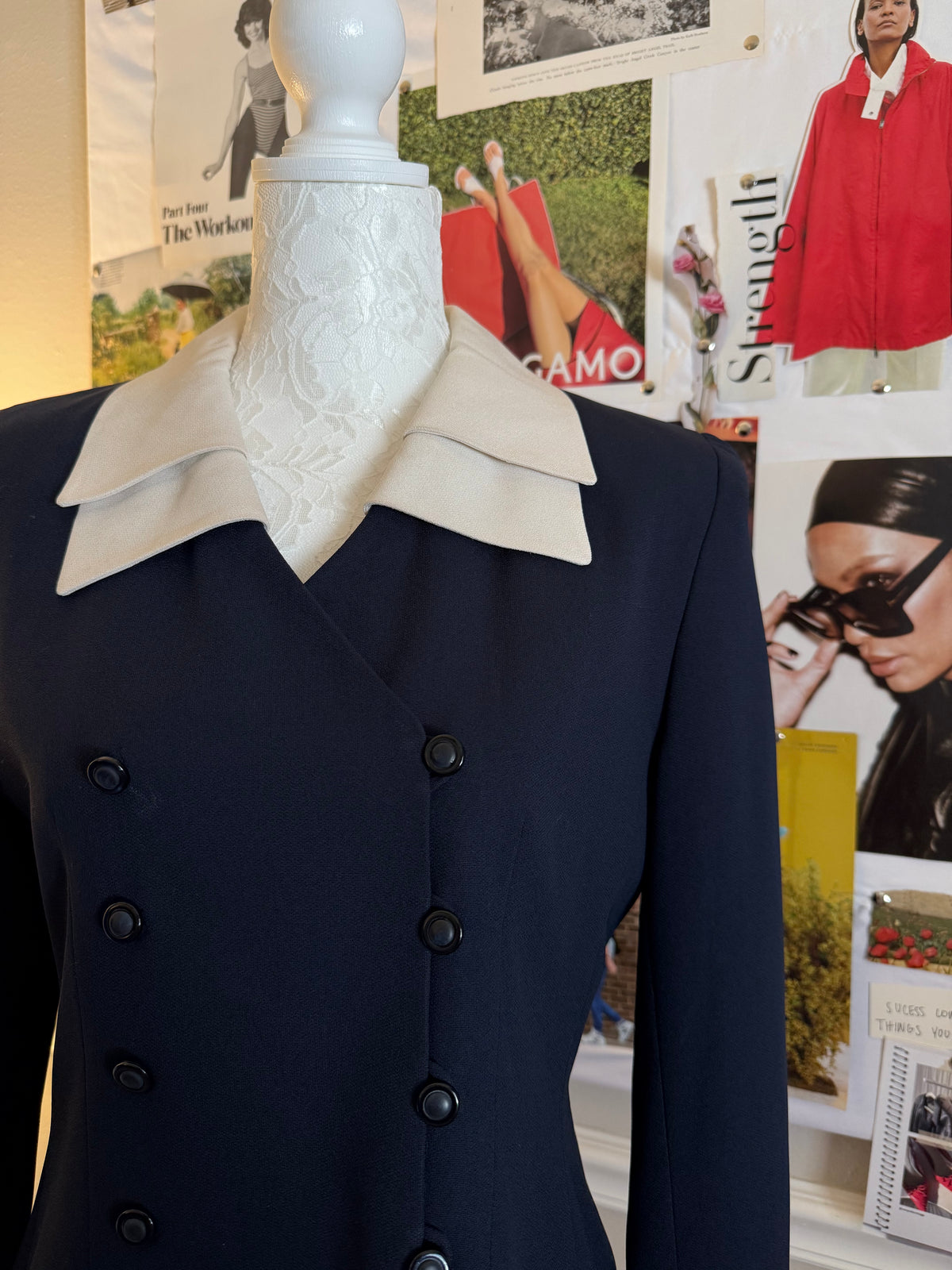 Kasper Blue Blazer Top