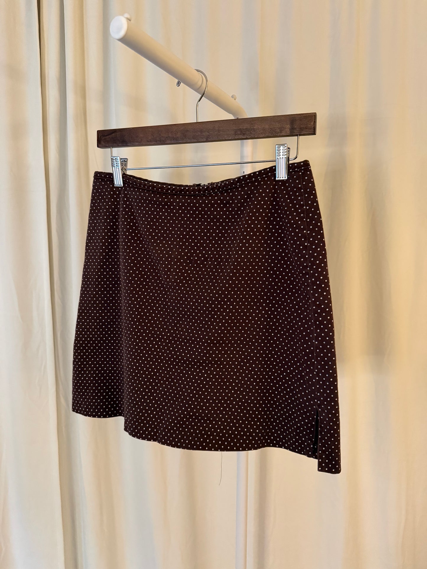 JN Apparel Brown Polka Dot Skirt