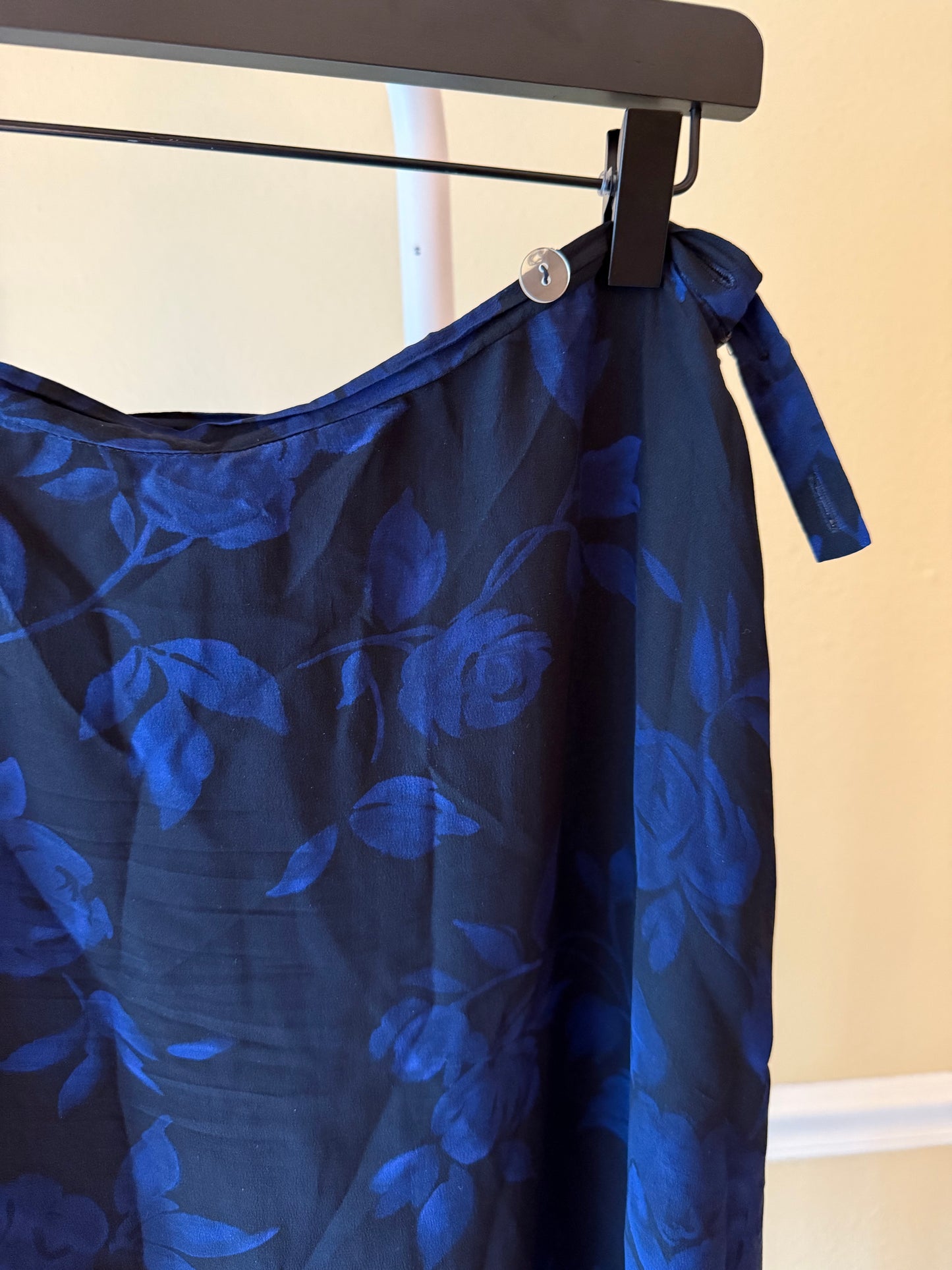 The Cobalt Rose Skirt