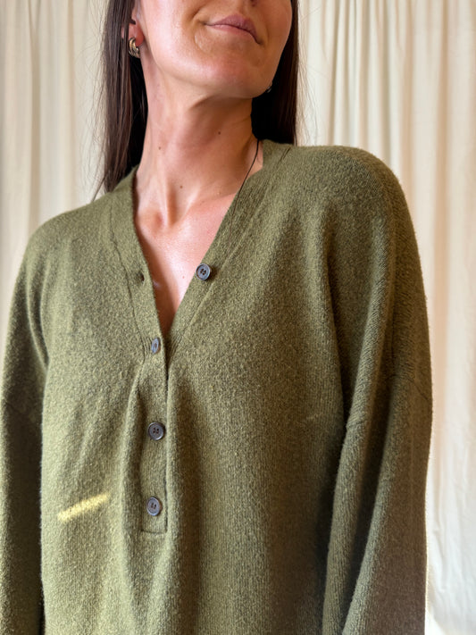Loft Quarter Button Down Sweater