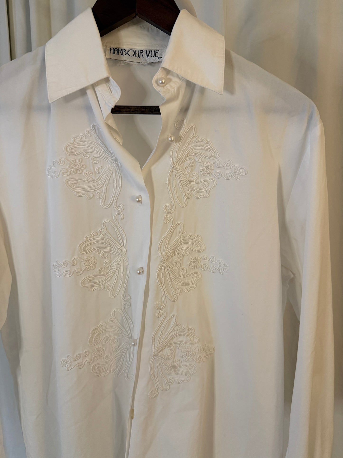 Harbour Vue White Button Up