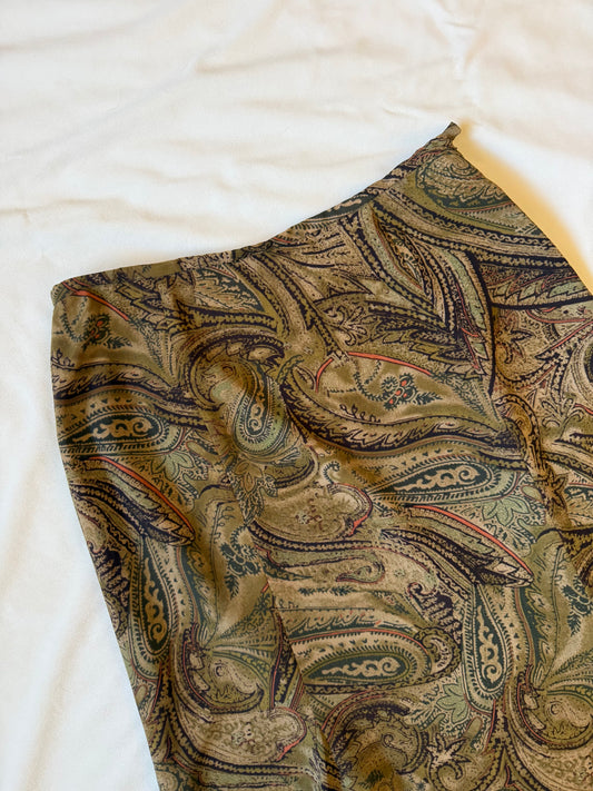 Jones Wear Vintage Paisley Skirt