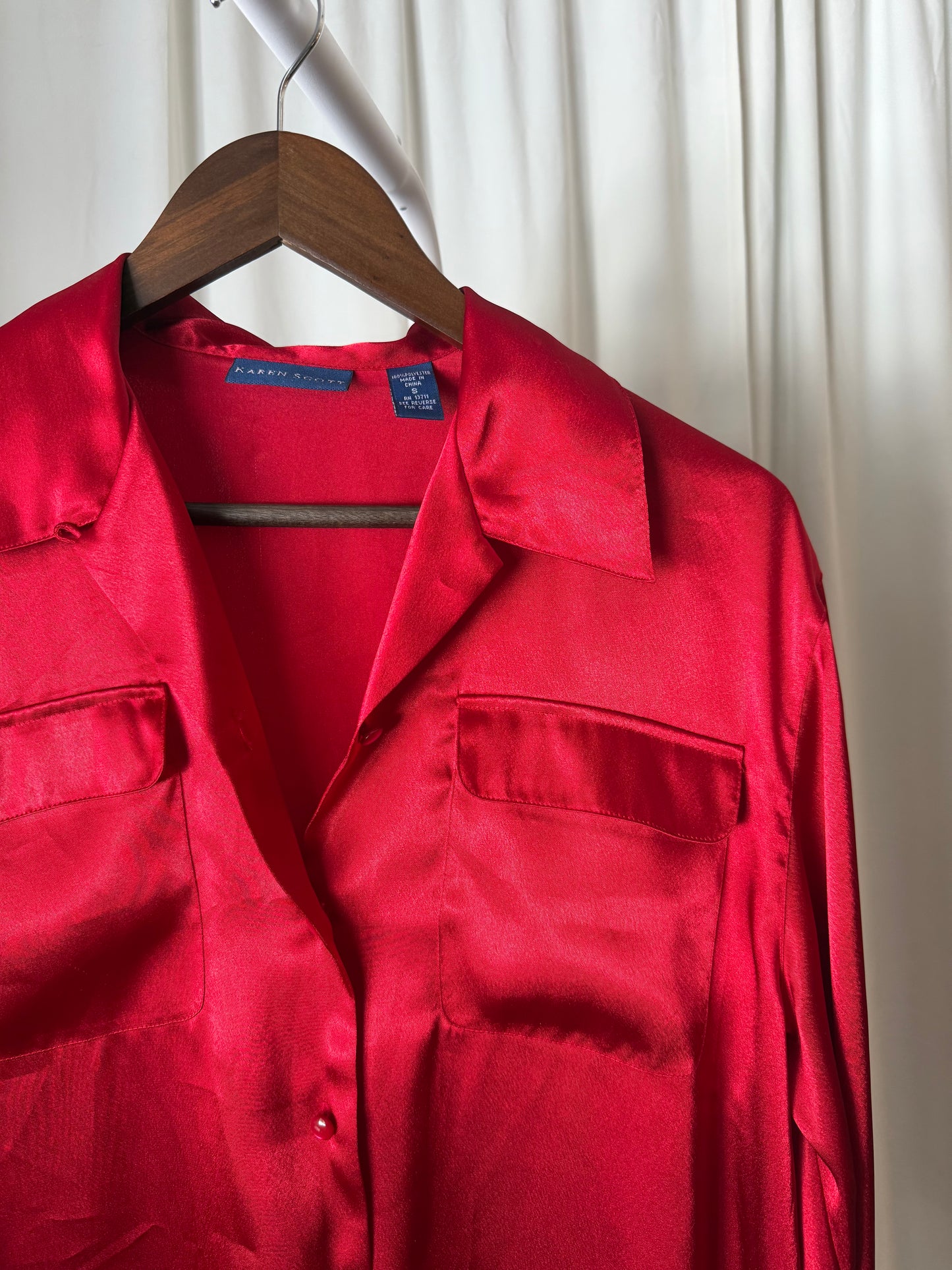 Vintage Silk Button Up
