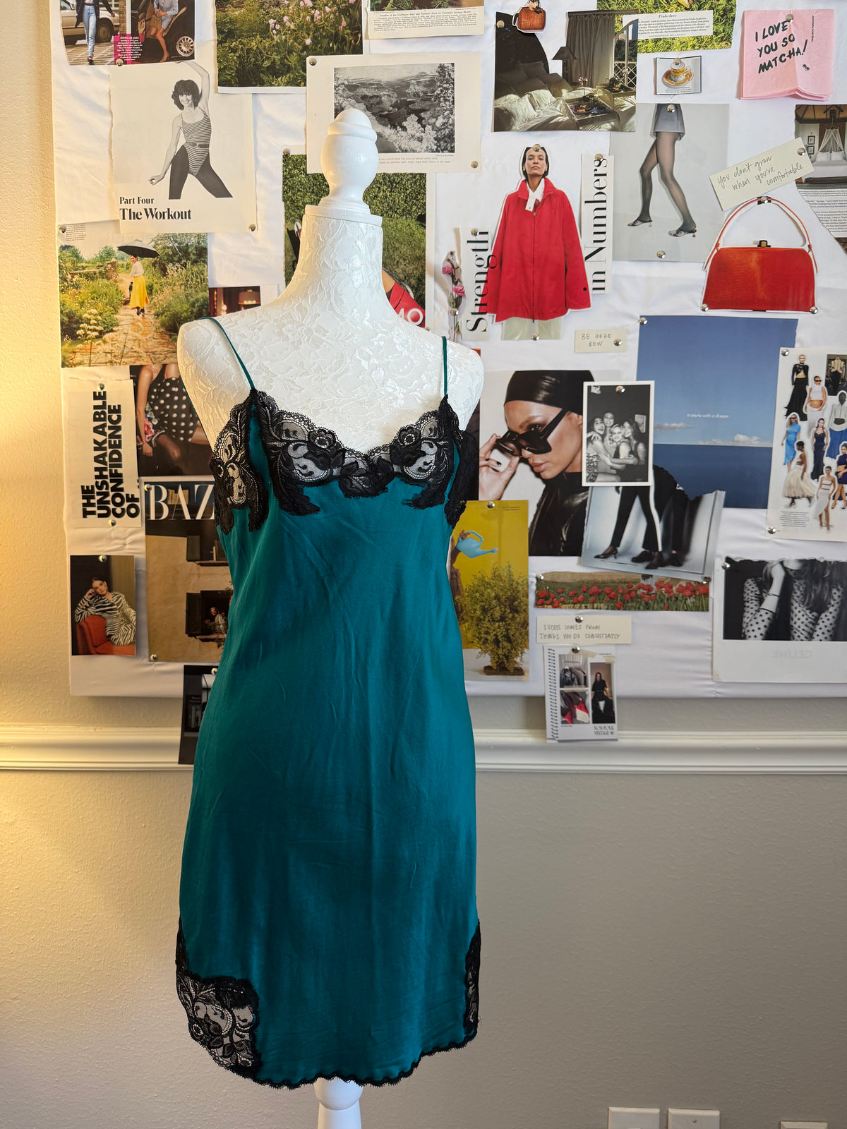 Hidden Fantasies Vintage Silk Slip Dress