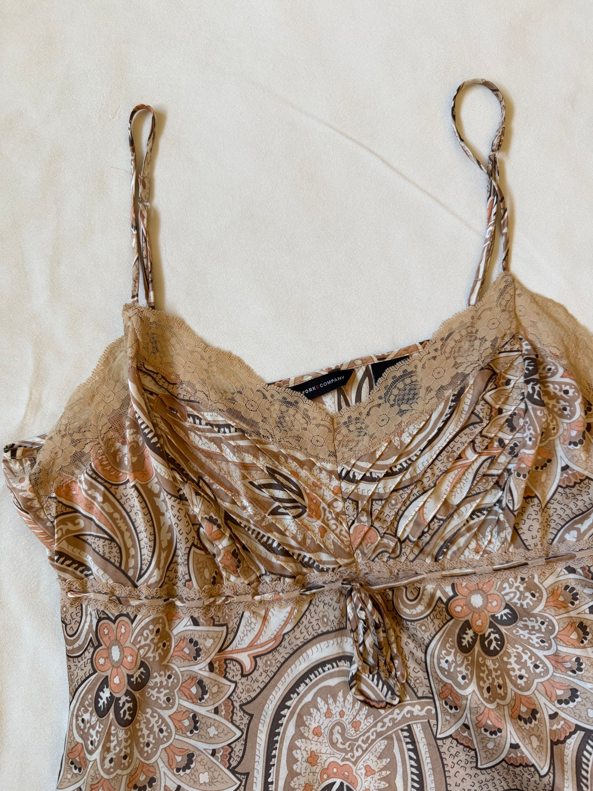 New York & Company Vintage Paisley Top