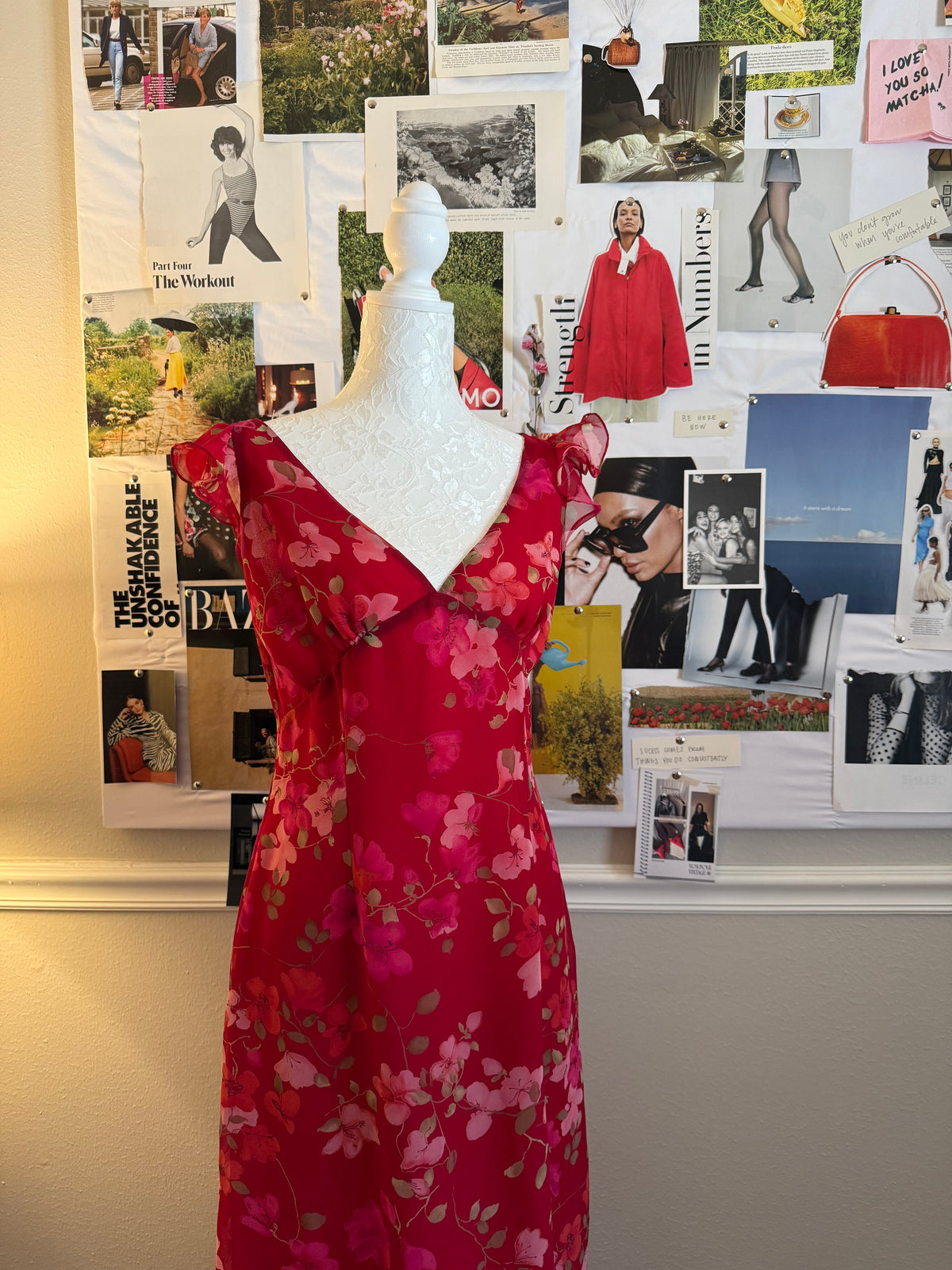 Jessica McClintock Vintage Red Dress