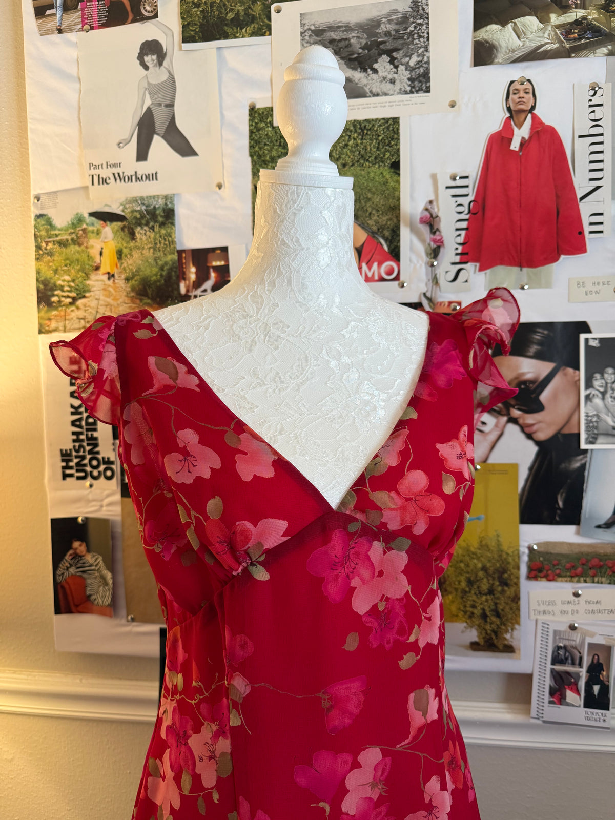 Jessica McClintock Vintage Red Dress