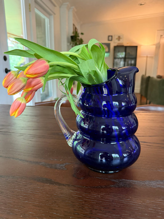 The Blue Bubble Pitcher