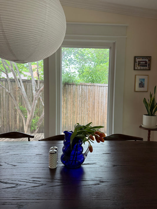 The Blue Bubble Pitcher