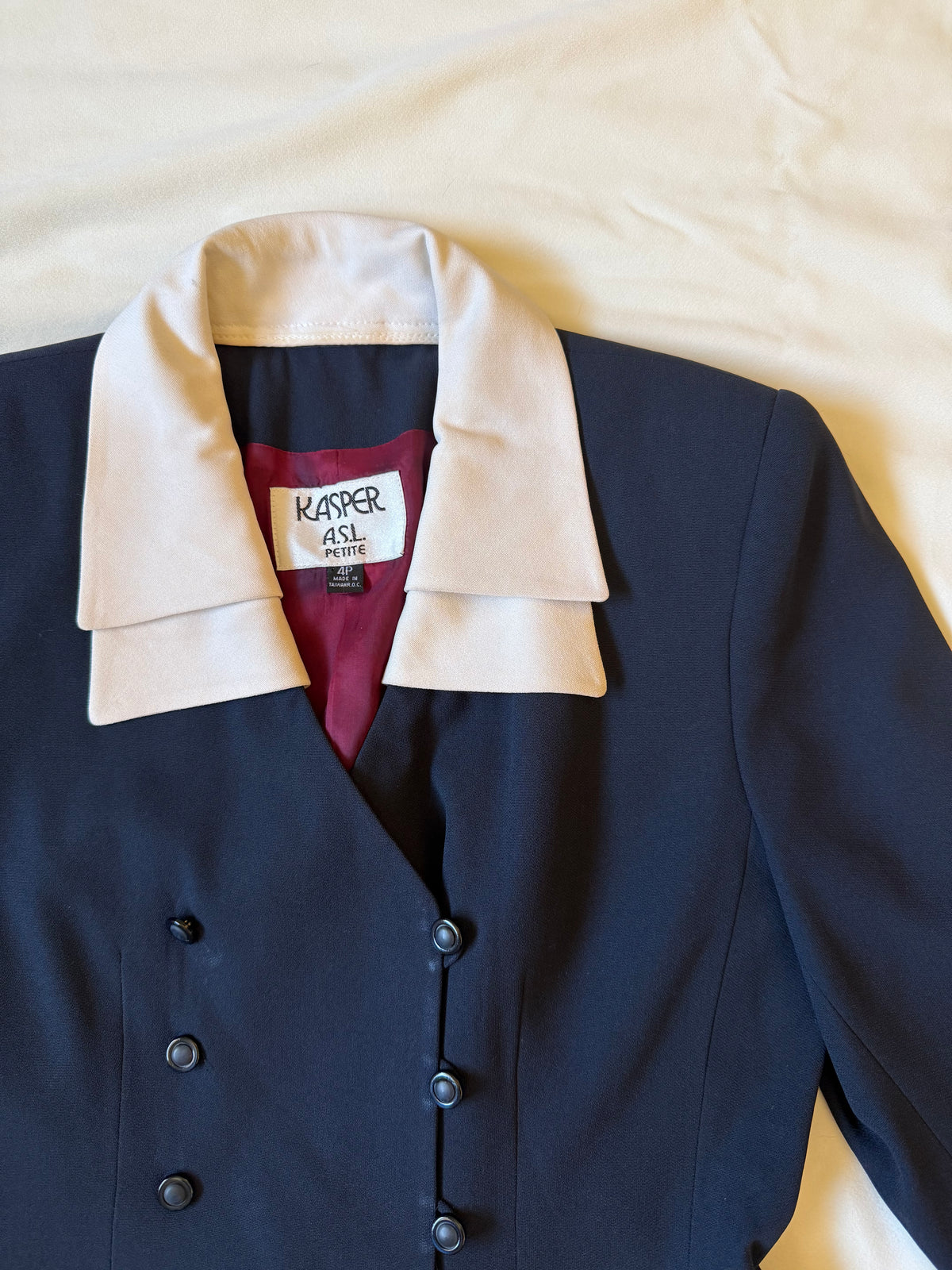 Kasper Blue Blazer Top