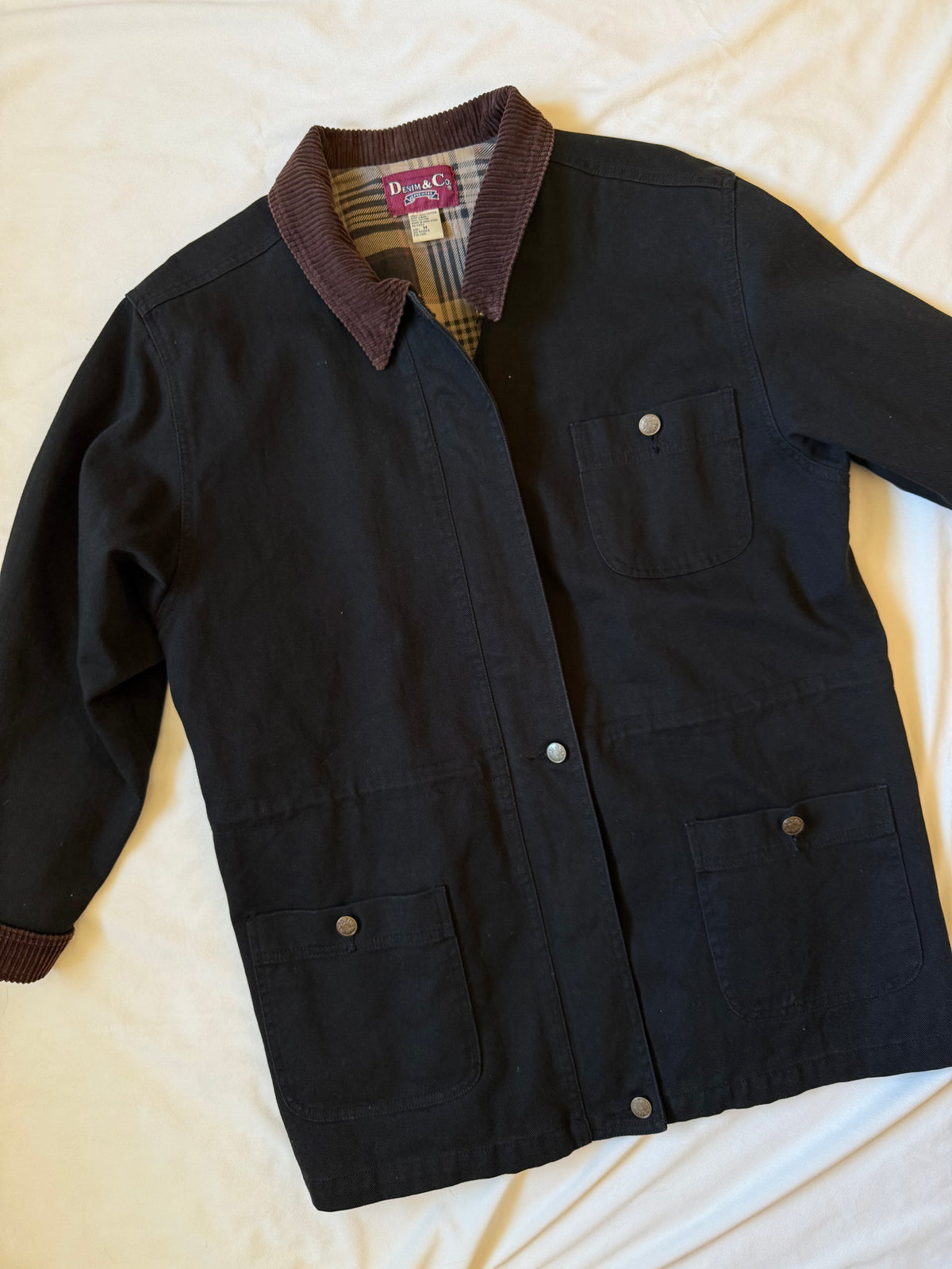 Denim & Co Black Barn Jacket