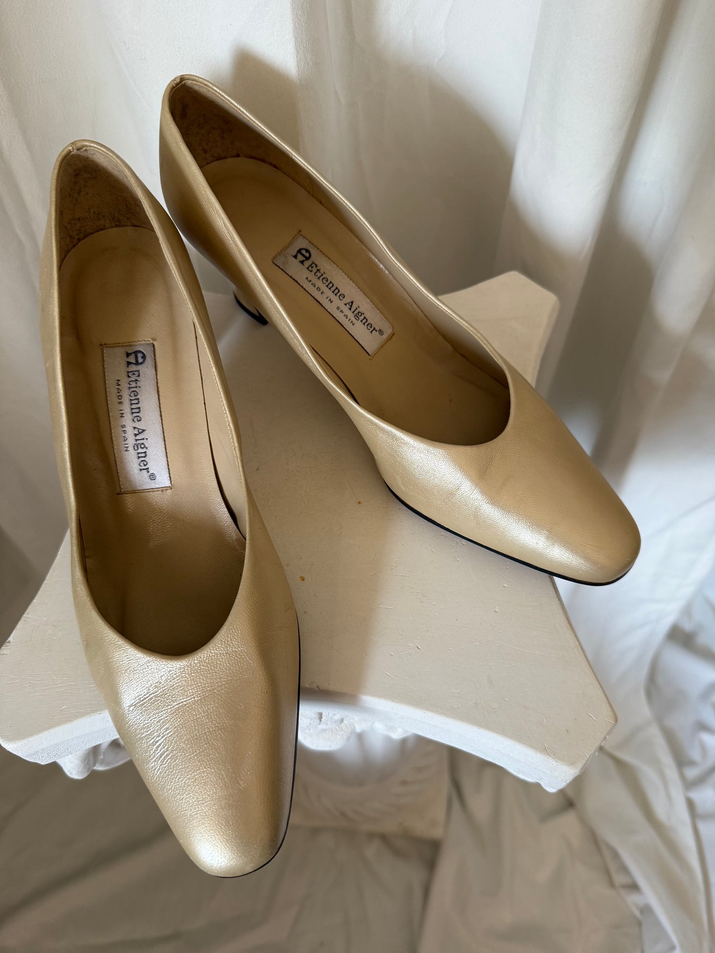 Etienne Aigner Champagne Pumps