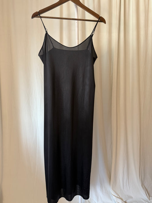 Vintage Black Slip Dress