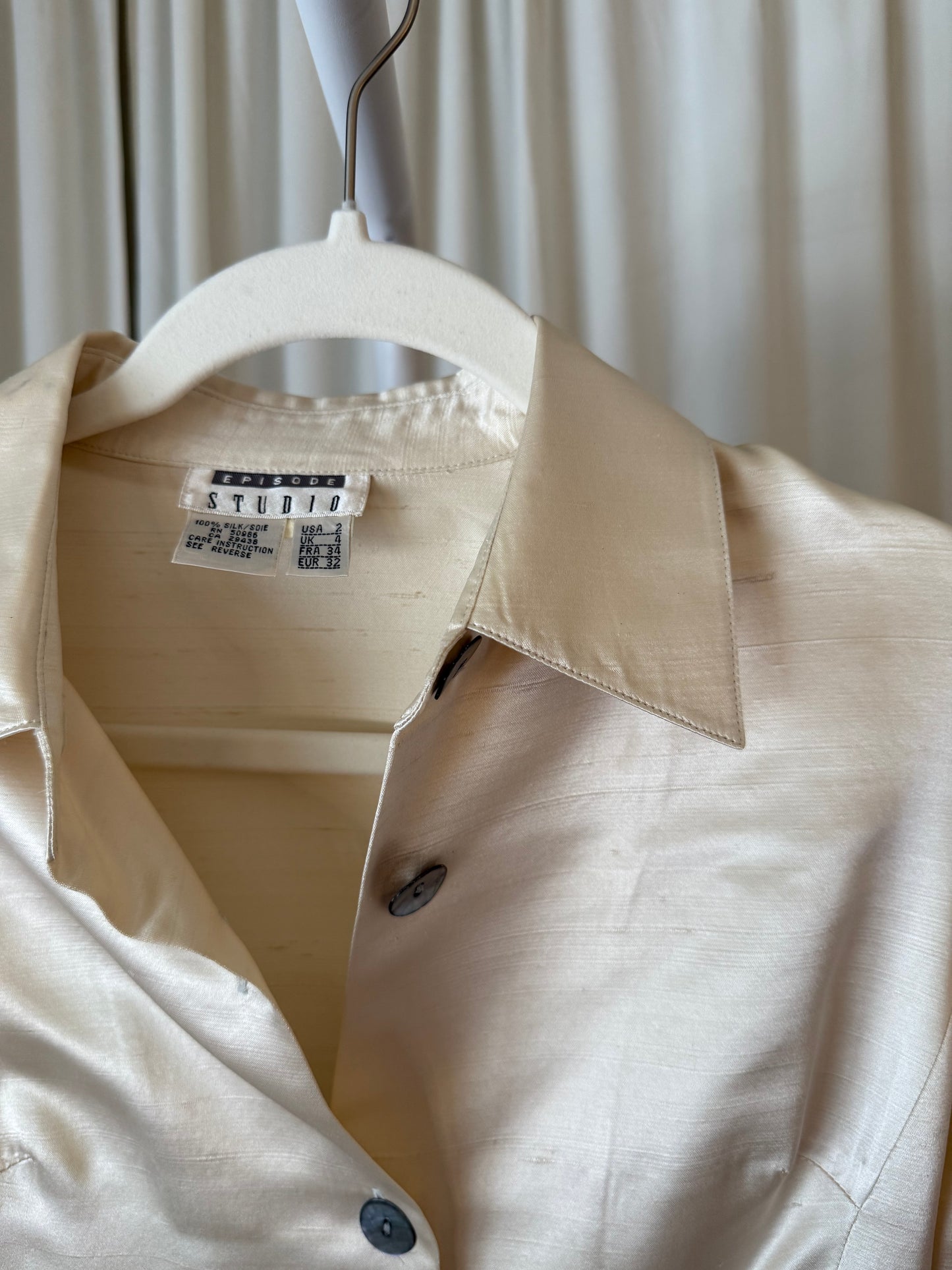 Silk Button Up Dress