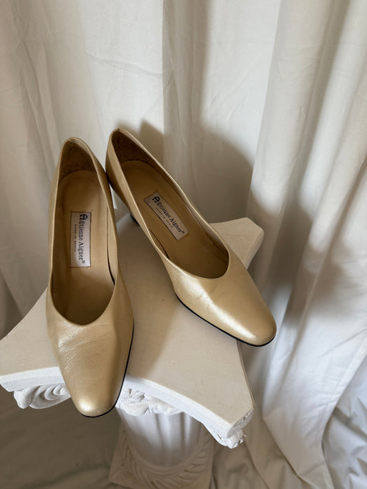 Etienne Aigner Champagne Pumps