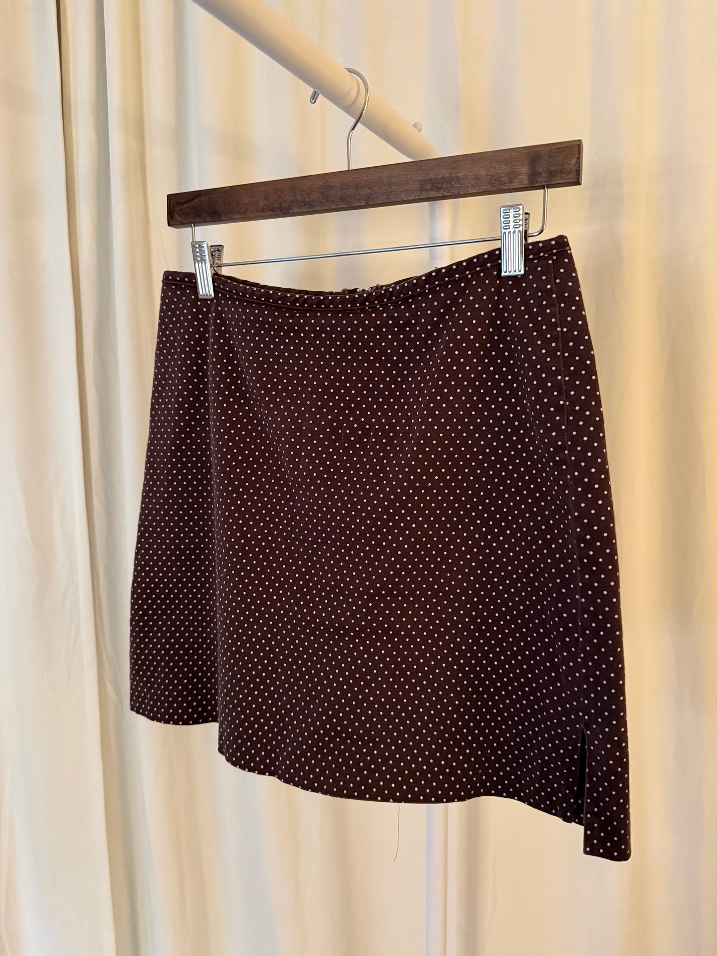 JN Apparel Brown Polka Dot Skirt
